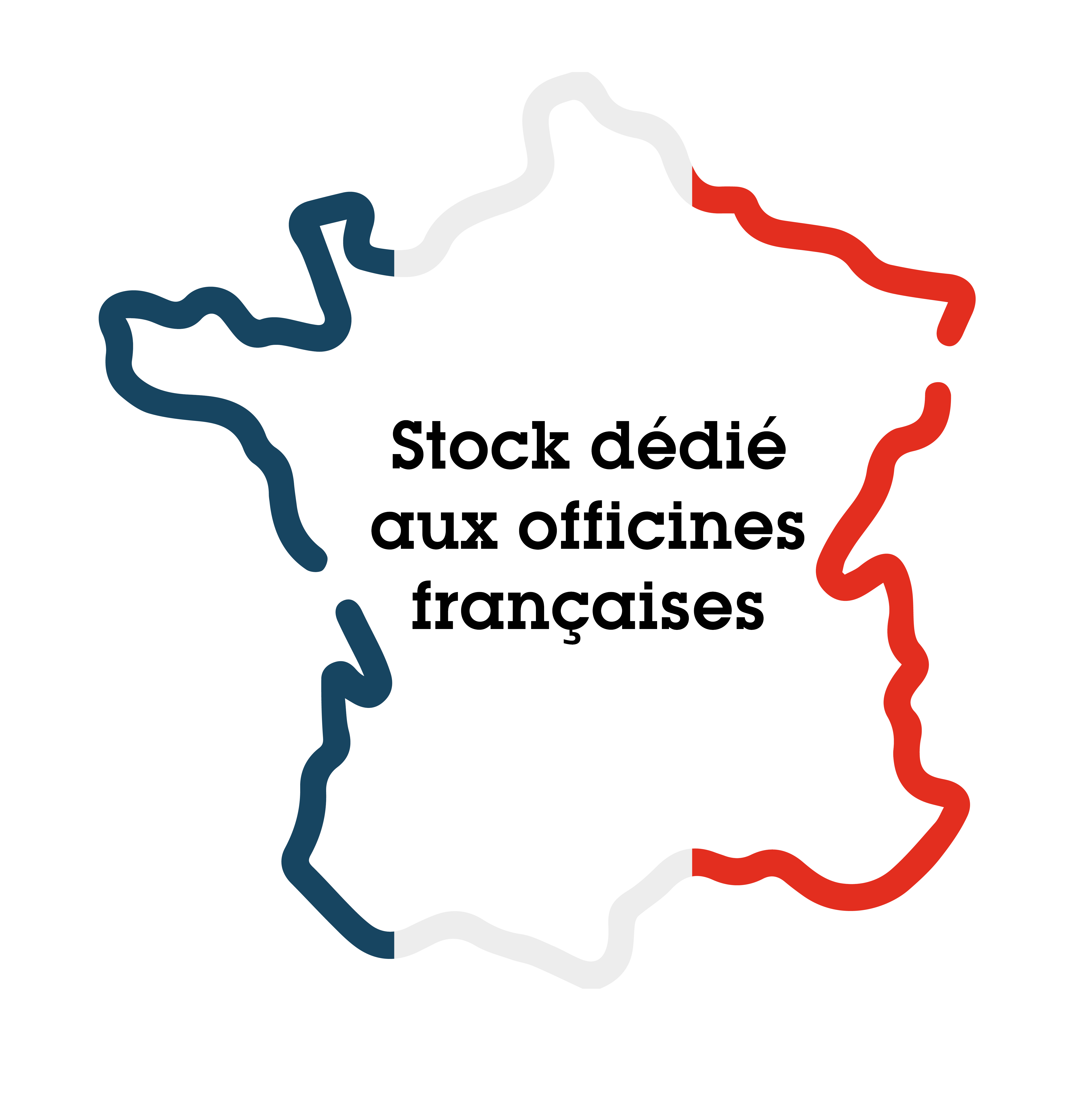 Stock dédié aux officines françaises